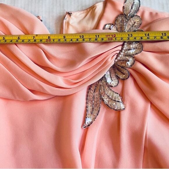 Patra Formal Party Dress Womens Sz 14
Peach Vintage 80's Rhinestone Patch Union - Picture 10 of 10